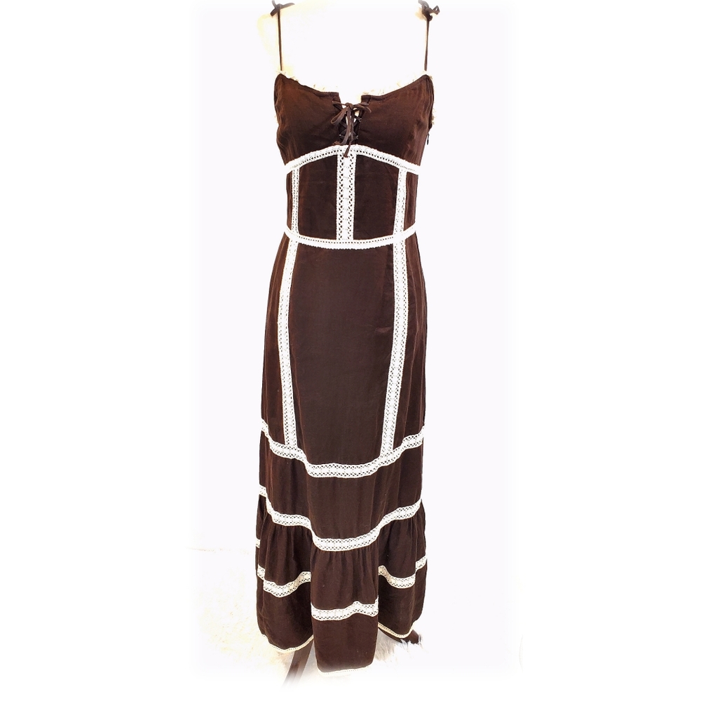 Moda International 100% linen maxi dress